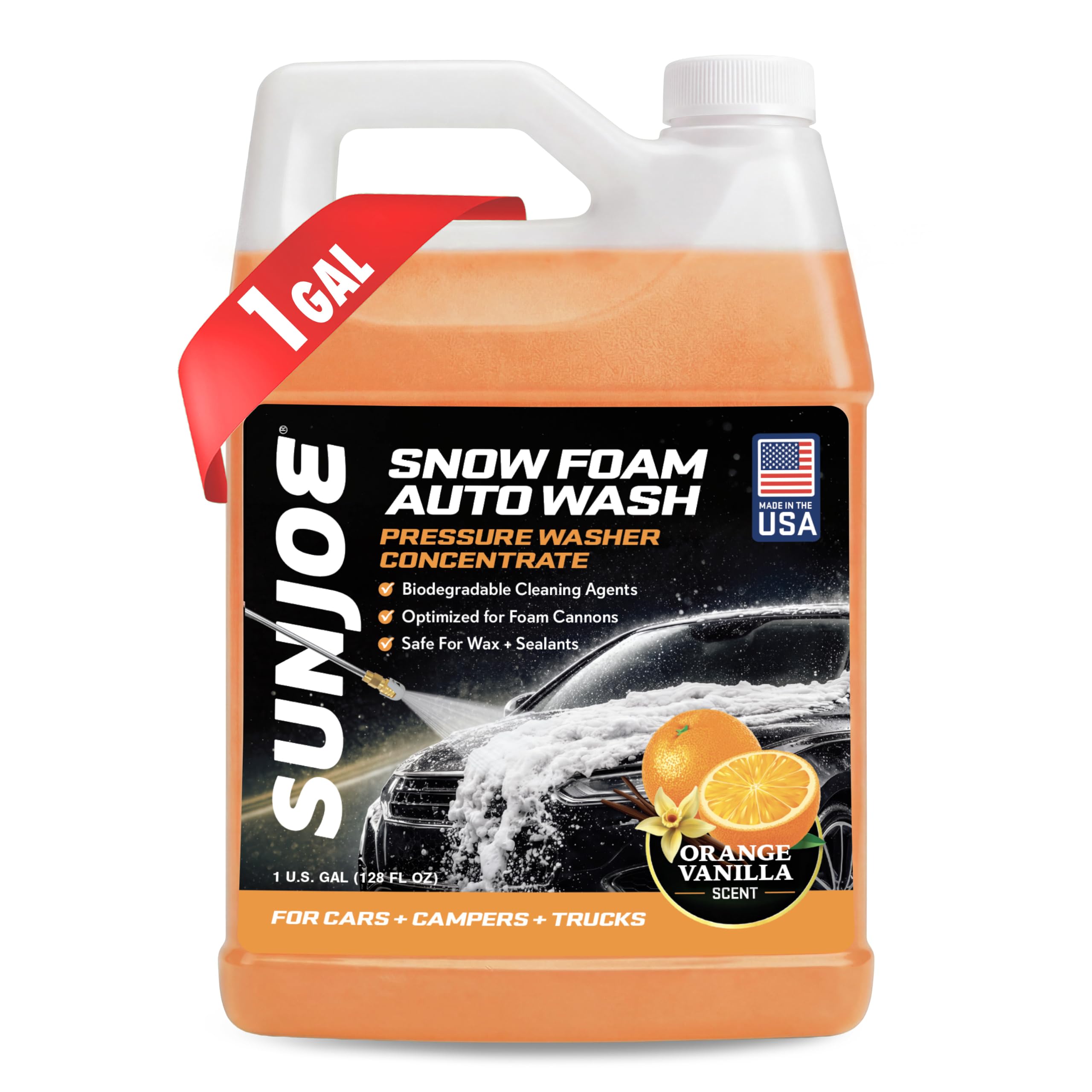 Amazon.com: Sun Joe Snow Foam Car Wash Soap & Cleaner Concentrate